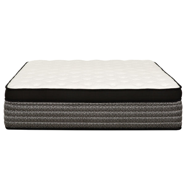 Premium 16" Queen Size Hybrid Mattress In A Box Plush Gel Memory Foam Top With Cooling Technology - Gray / White